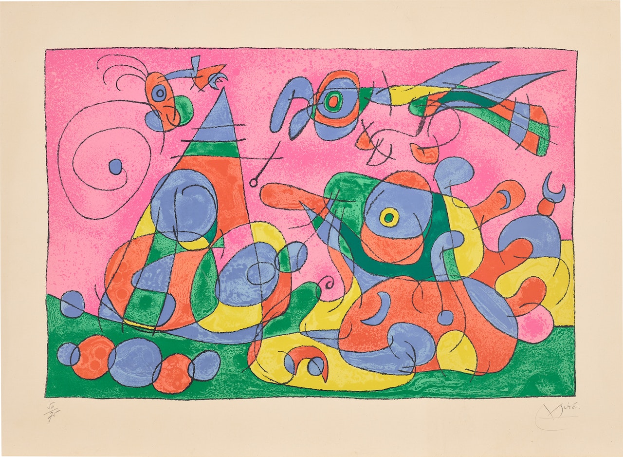 Ubu Roi (King Ubu): plate IX (M. 486, C. 108) by Joan Miró