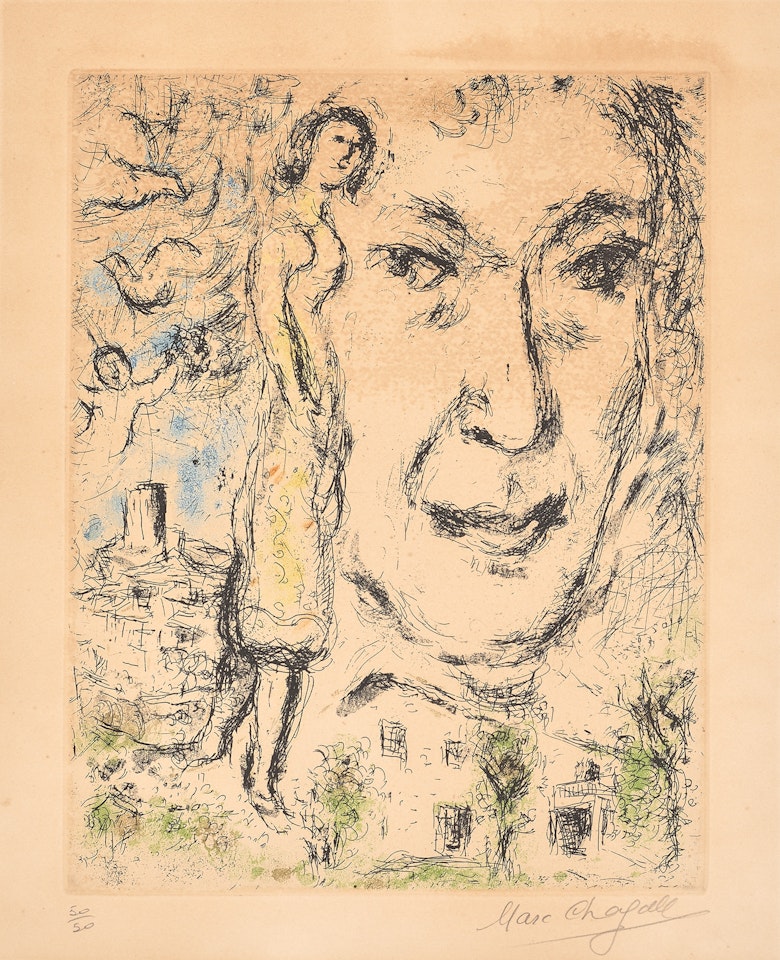 Autoportrait (Self Portrait) by Marc Chagall