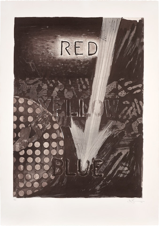 Untitled (Red) (U.L.A.E. 224) by Jasper Johns