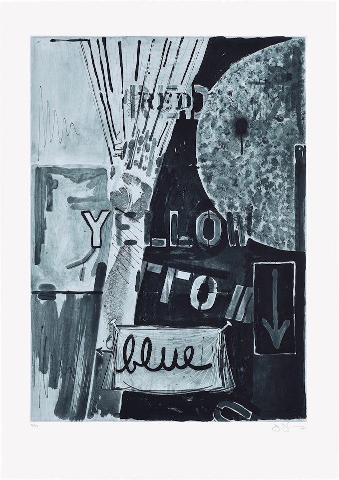 Untitled (Blue) (U.L.A.E. 226) by Jasper Johns