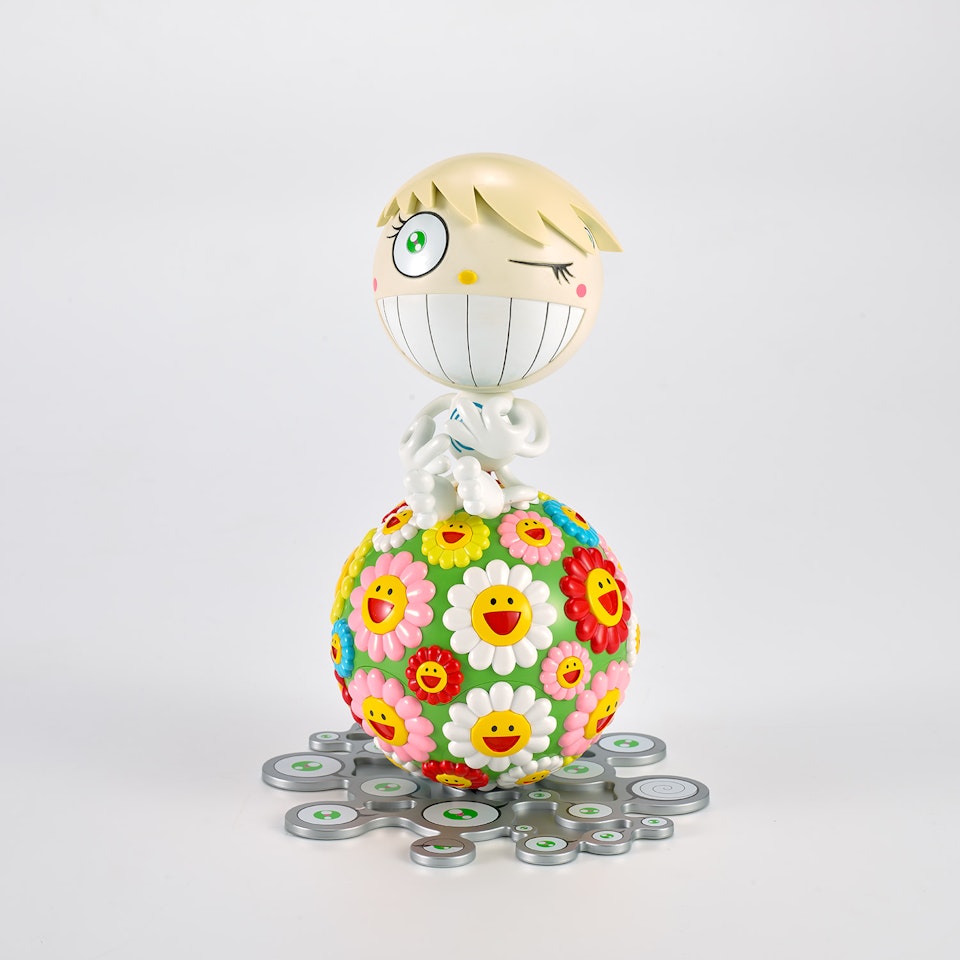 Oval Atop a Cosmos Ball by Takashi Murakami