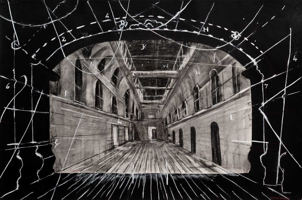 Drawing from 'Preparing for Flute' by William Kentridge