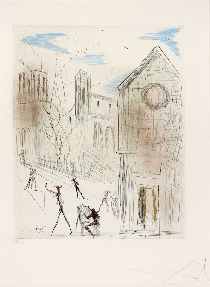 St. Julien le Pauvre by Salvador Dali