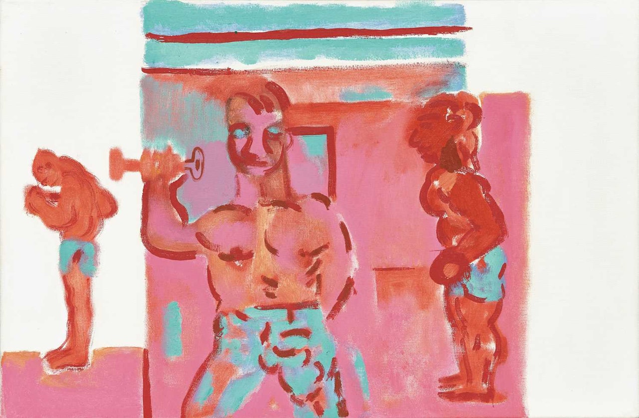 In the gym by Robert Hodgins