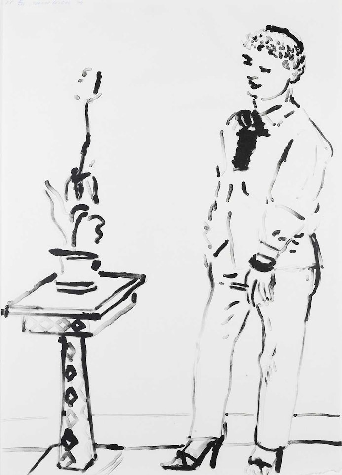 Celia Musing by David Hockney