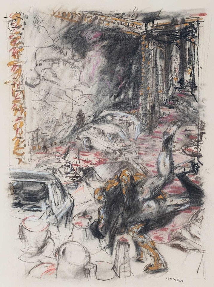Untitled (Scene before the Paris Opera) by William Kentridge