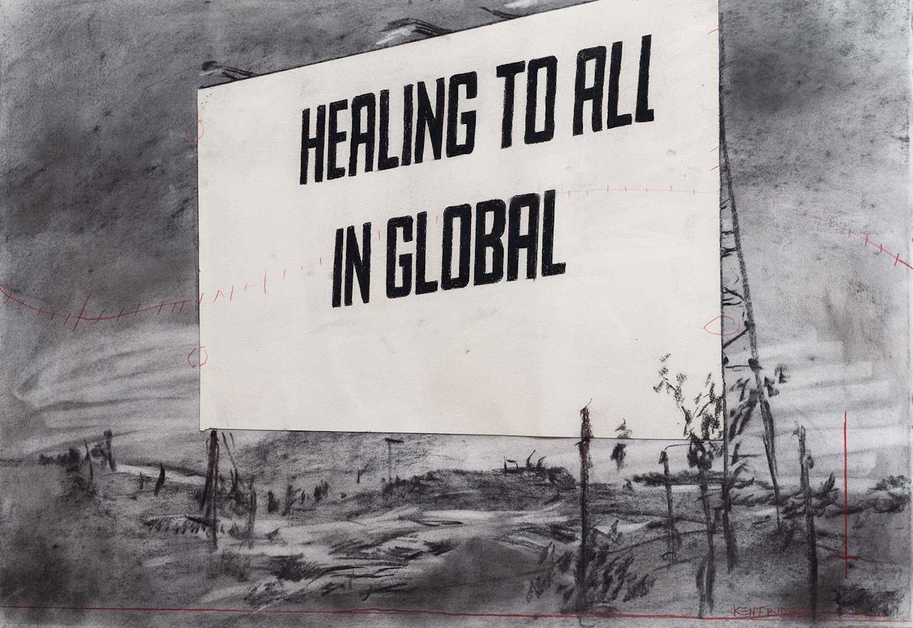 Drawing from Other Faces (Healing To All in Global) by William Kentridge