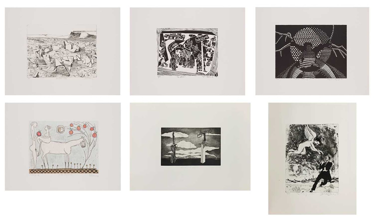 Six prints from the 20 Prints portfolio by Various Artists