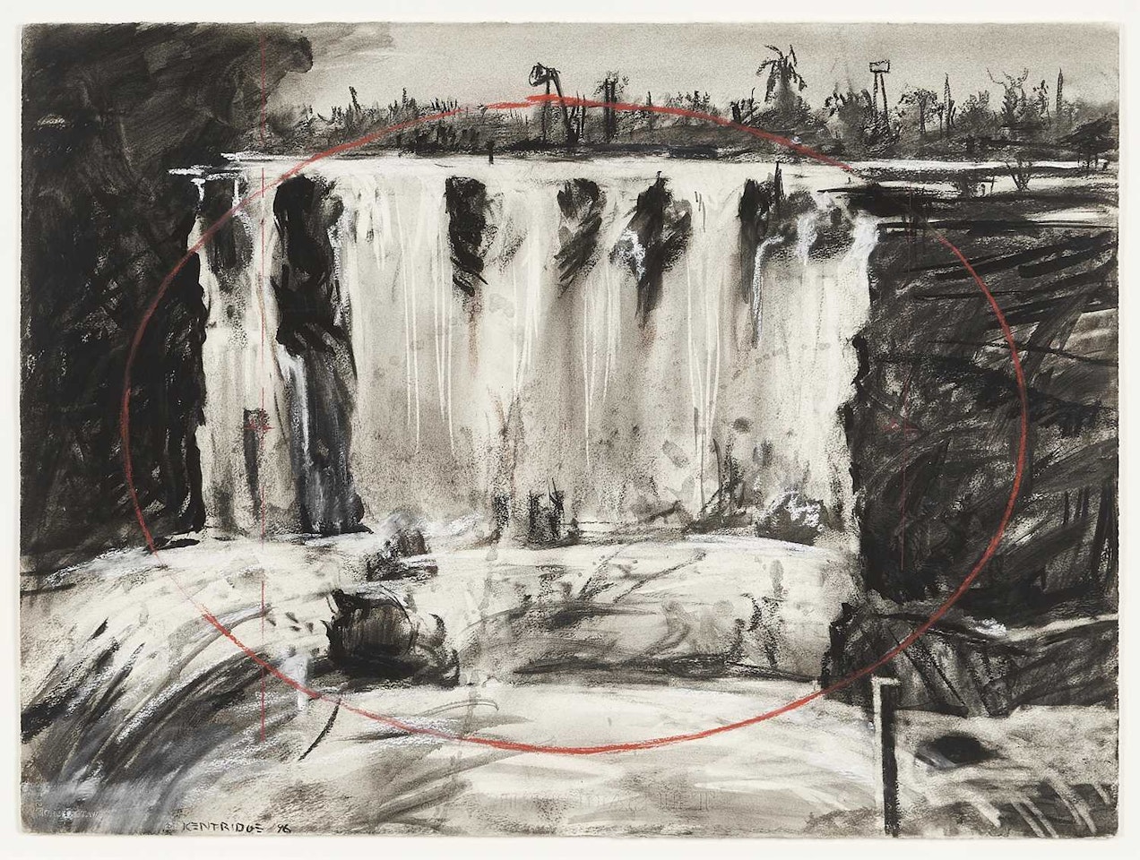 Victoria Falls (from the Colonial Landscapes series) by William Kentridge