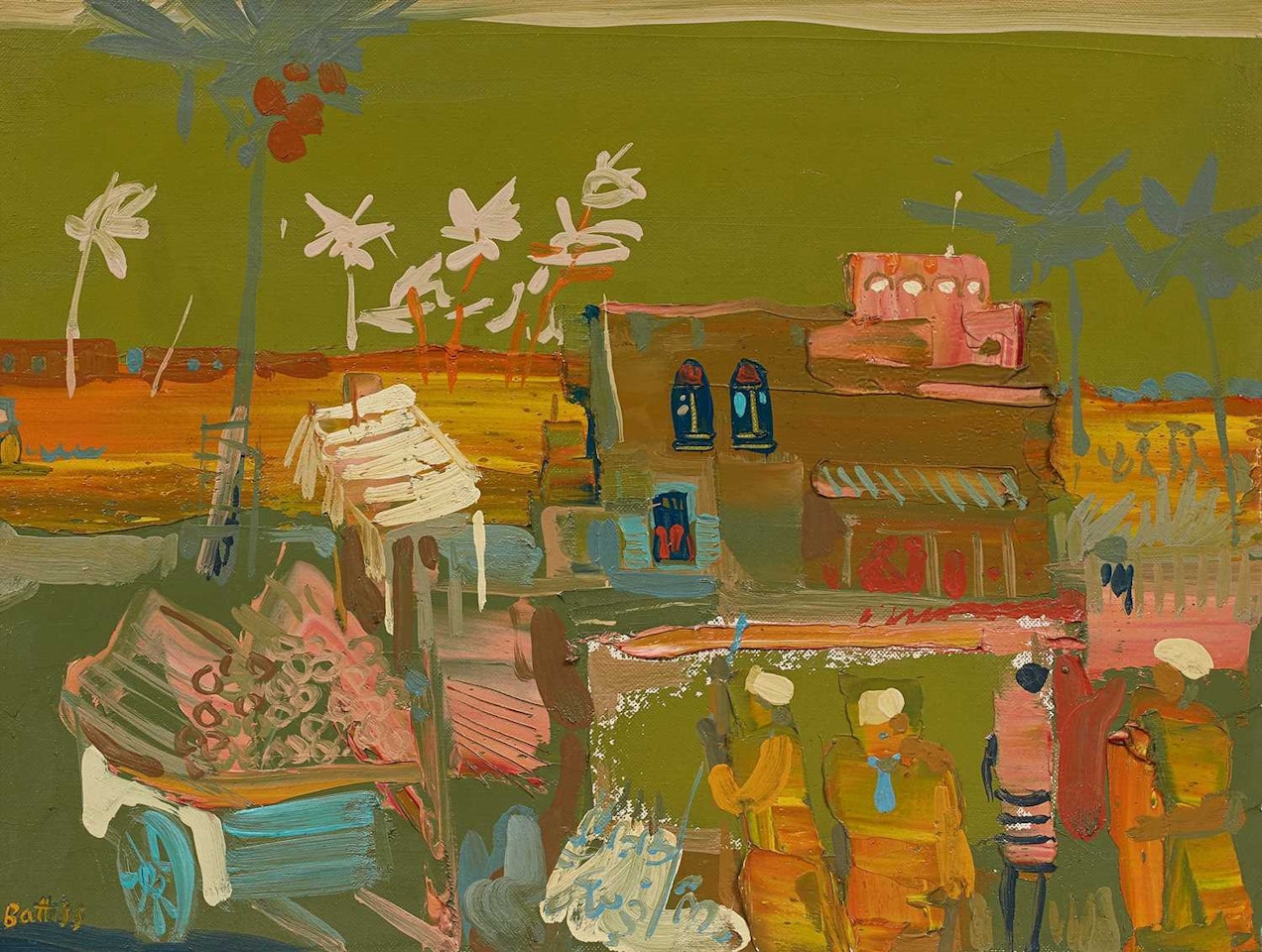 African village by Walter Battiss