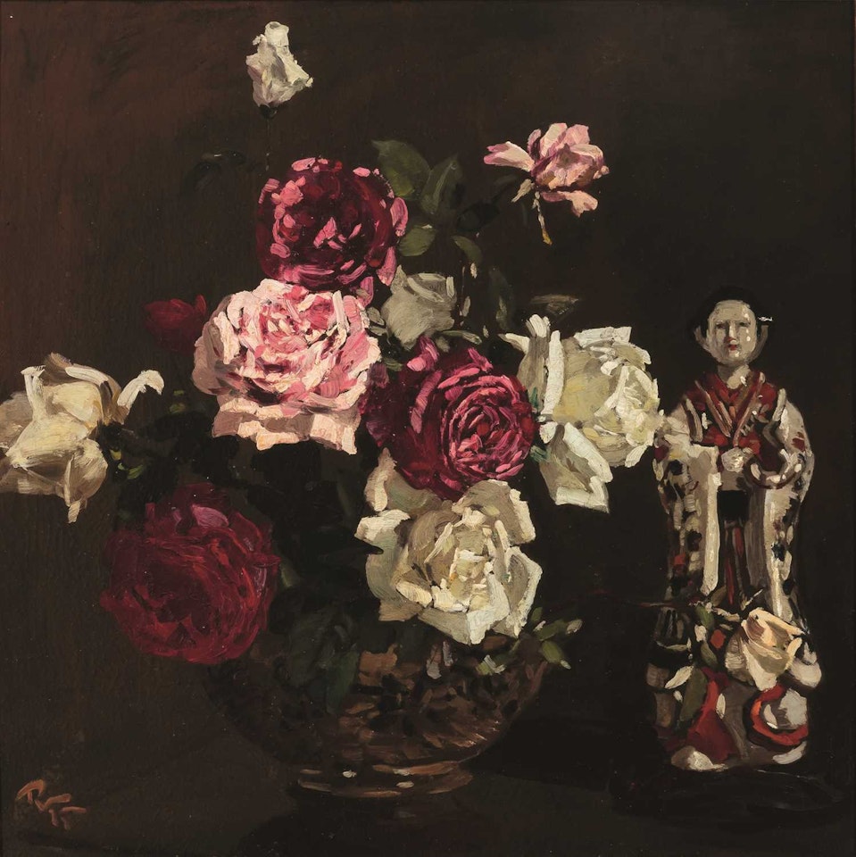 Still life with roses by Robert Gwelo Goodman
