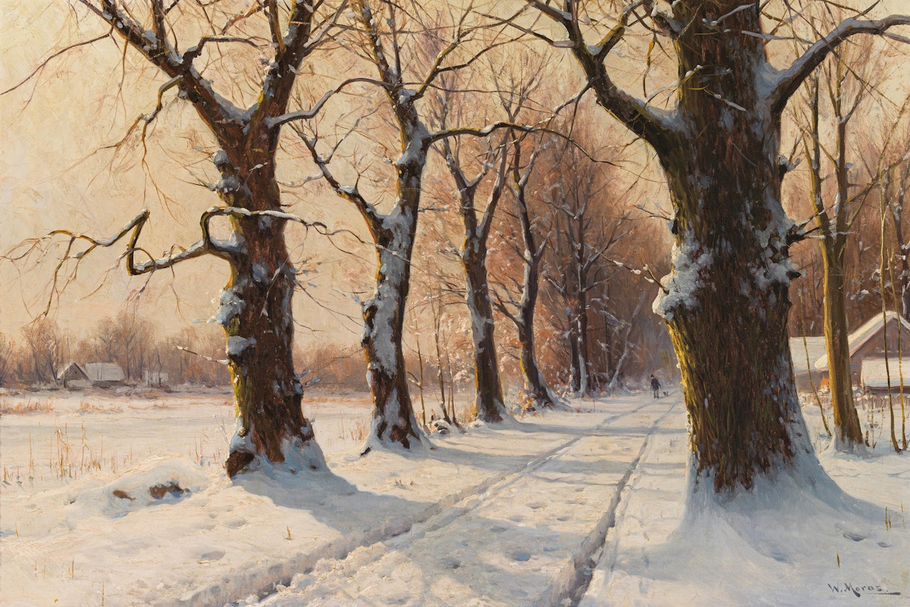 Winter landscape by Walter Moras