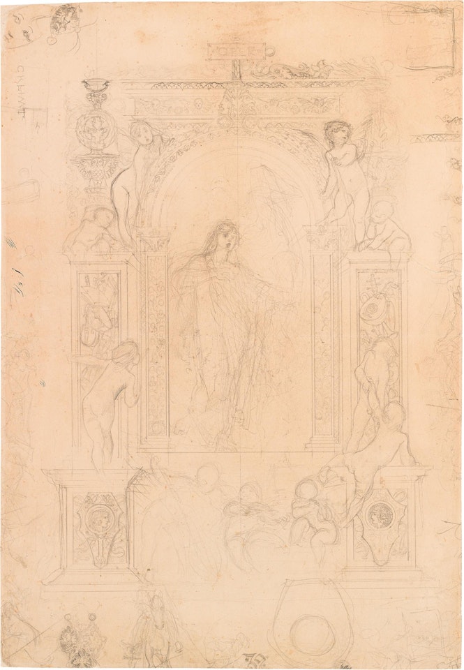 Design for the final artwork "Oper" by Gustav Klimt