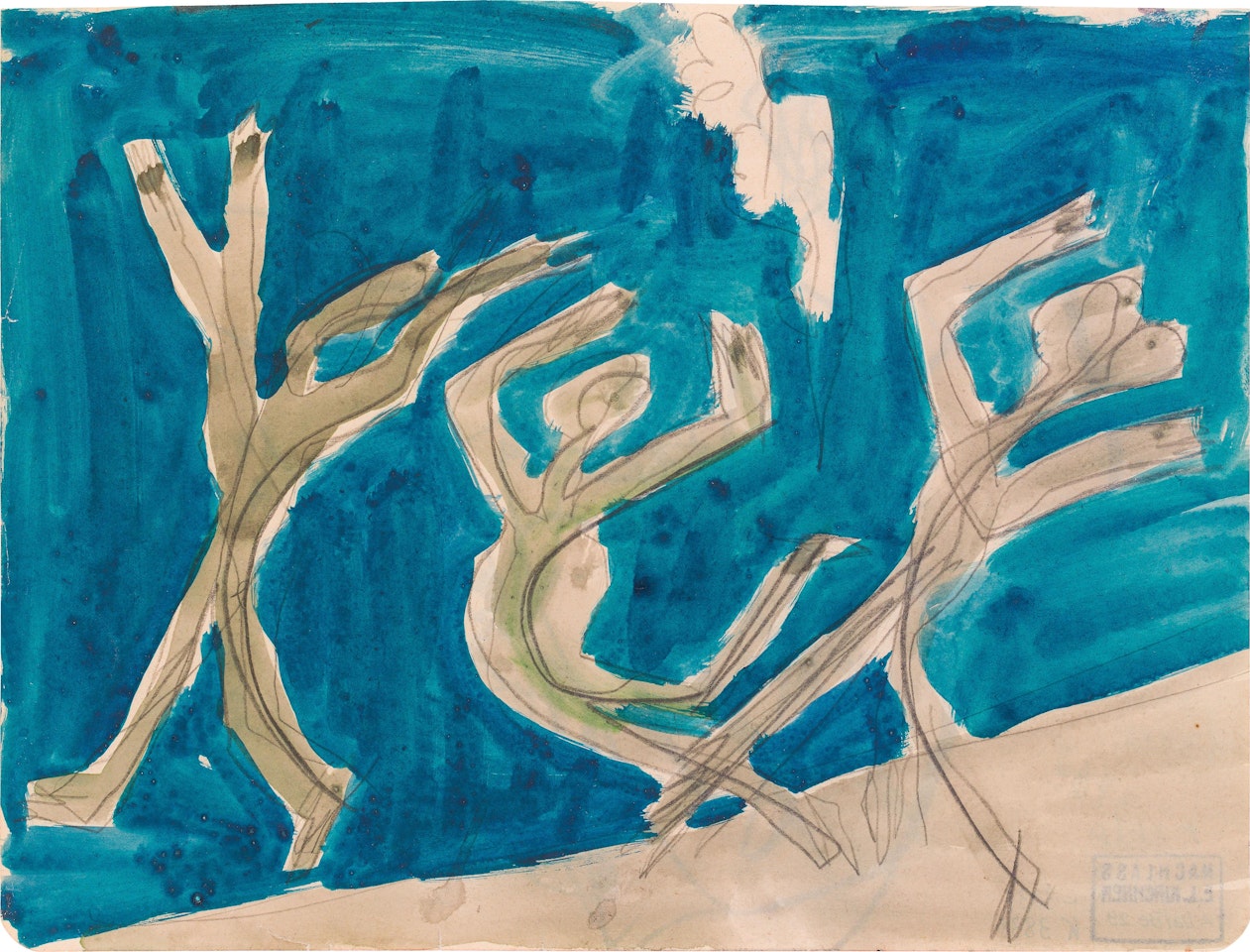 Daners in the night by Ernst Ludwig Kirchner