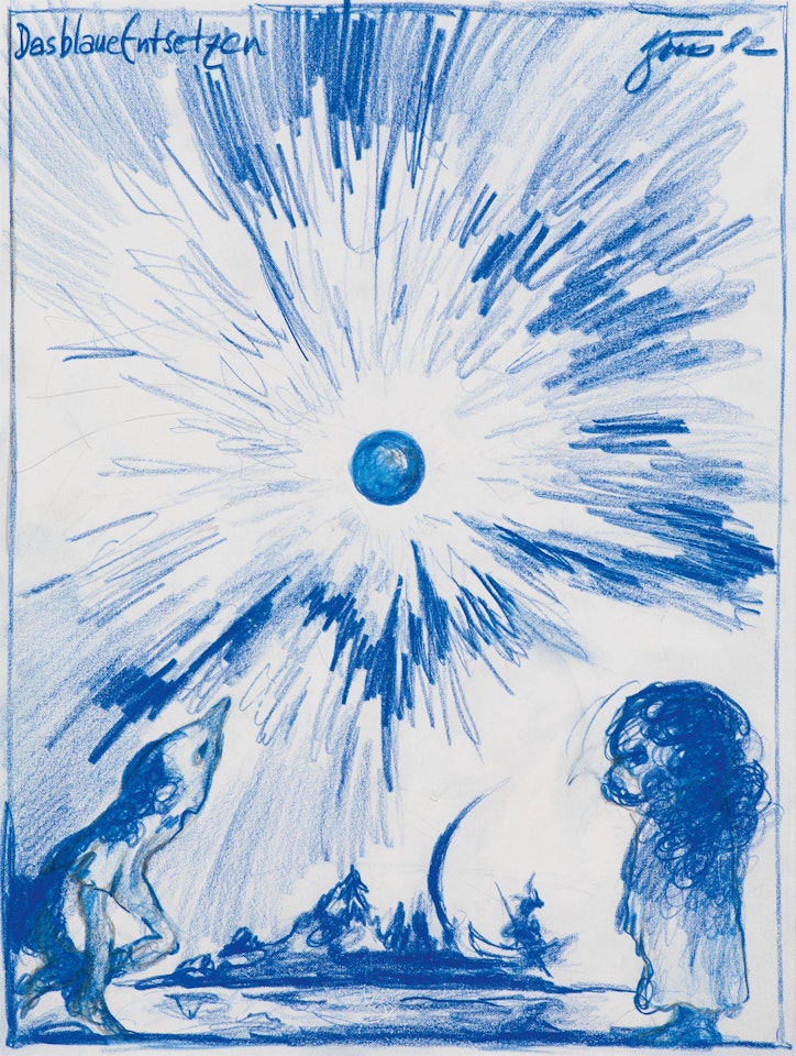 "Das blaue Entsetzen" by Gunter Brus