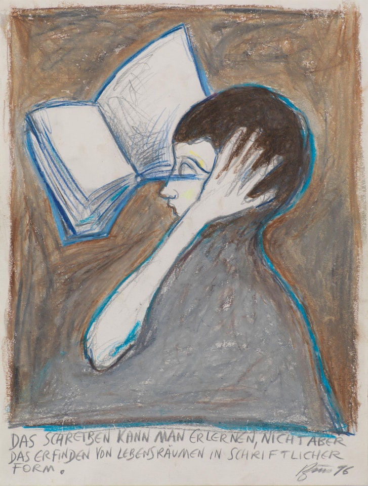 "Das Schreiben kann man erlernen, nicht aber das Erfinden von Lebensräumen in schriftlicher Form." by Gunter Brus