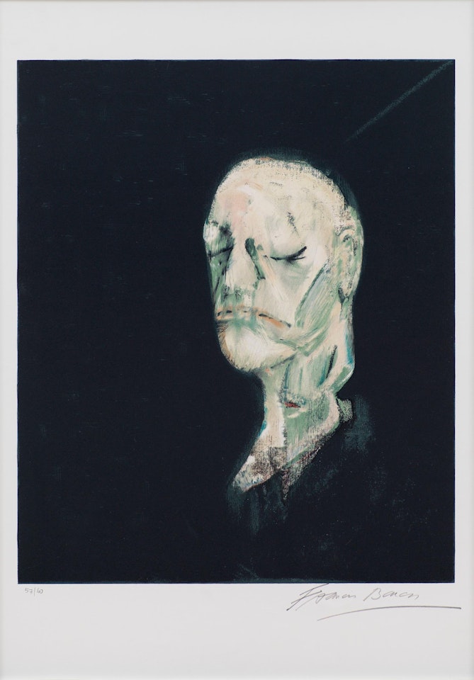 Mask mortuaire by William Blake by Francis Bacon