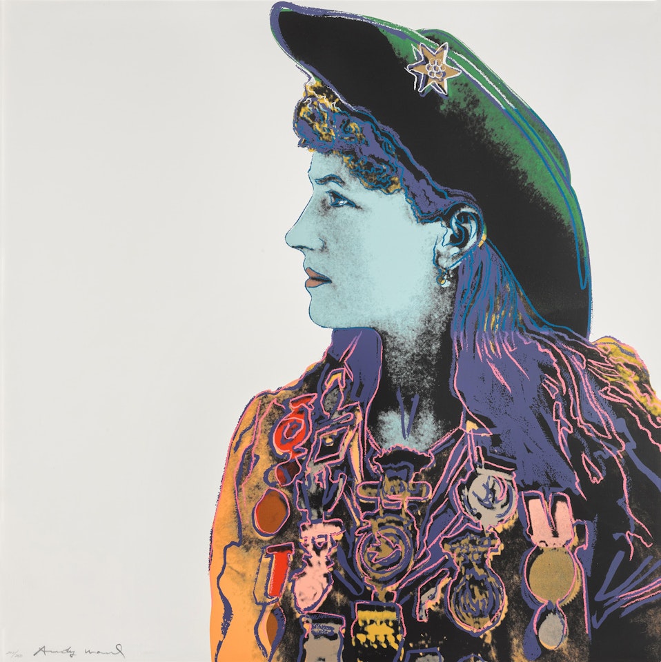 Annie Oakley, from Cowboys and Indians by Andy Warhol