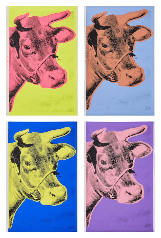 Cow: Four Prints by Andy Warhol