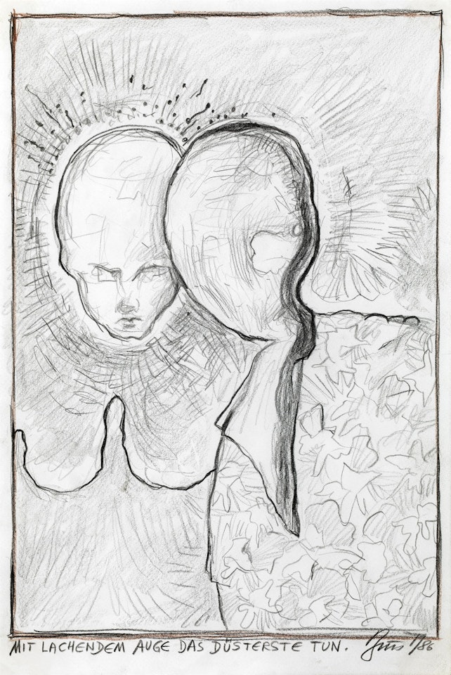 Mit lachendem Auge das Düstereste tun. by Gunter Brus