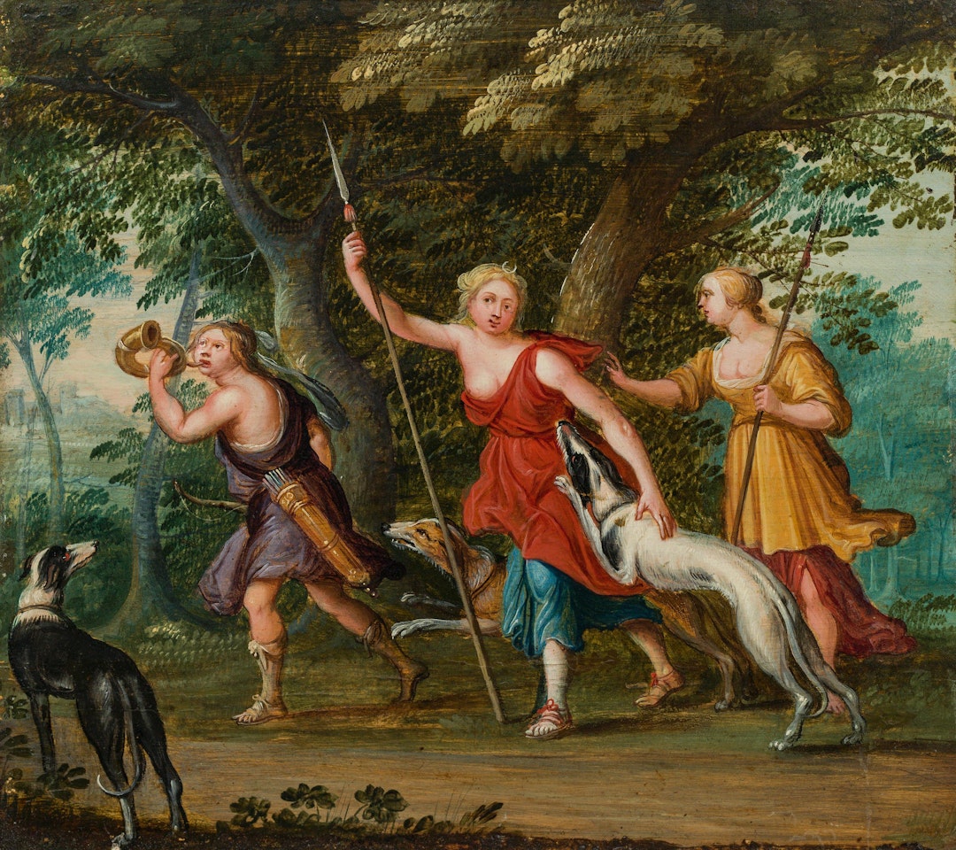Diana and her companions by Flemish School