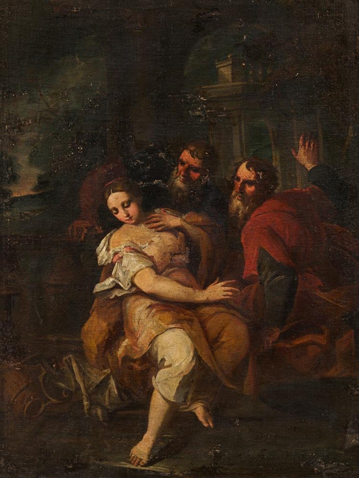 Susanna and the two elders by Italian School