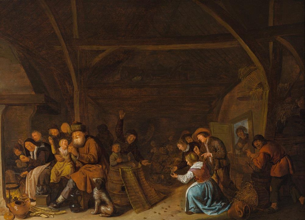 The marble game by Jan Miense Molenaer