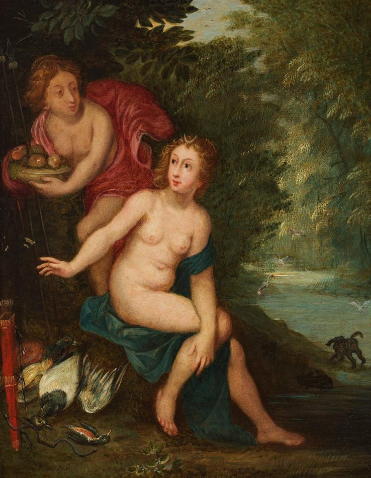 Diana and her nymph after the hunt by Jan Brueghel the Younger