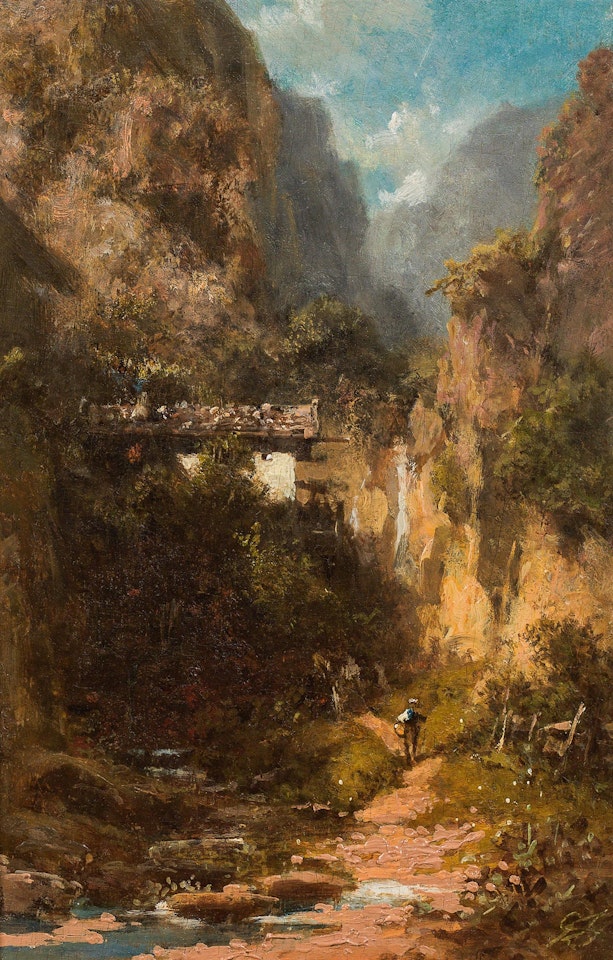 Mill in the mountains by Carl Spitzweg