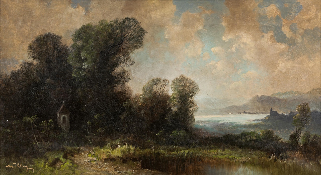 Landschaft by Oskar Mulley
