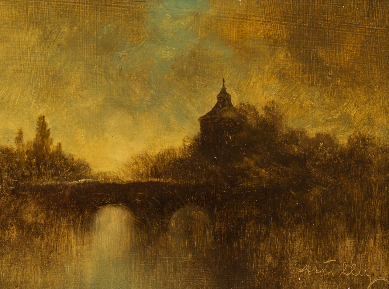 Landschaft by Oskar Mulley
