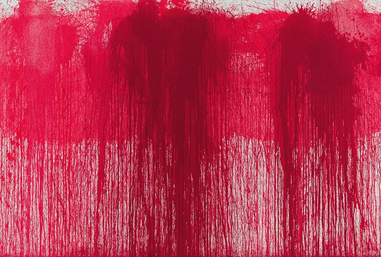 "Schüttbild" by Hermann Nitsch
