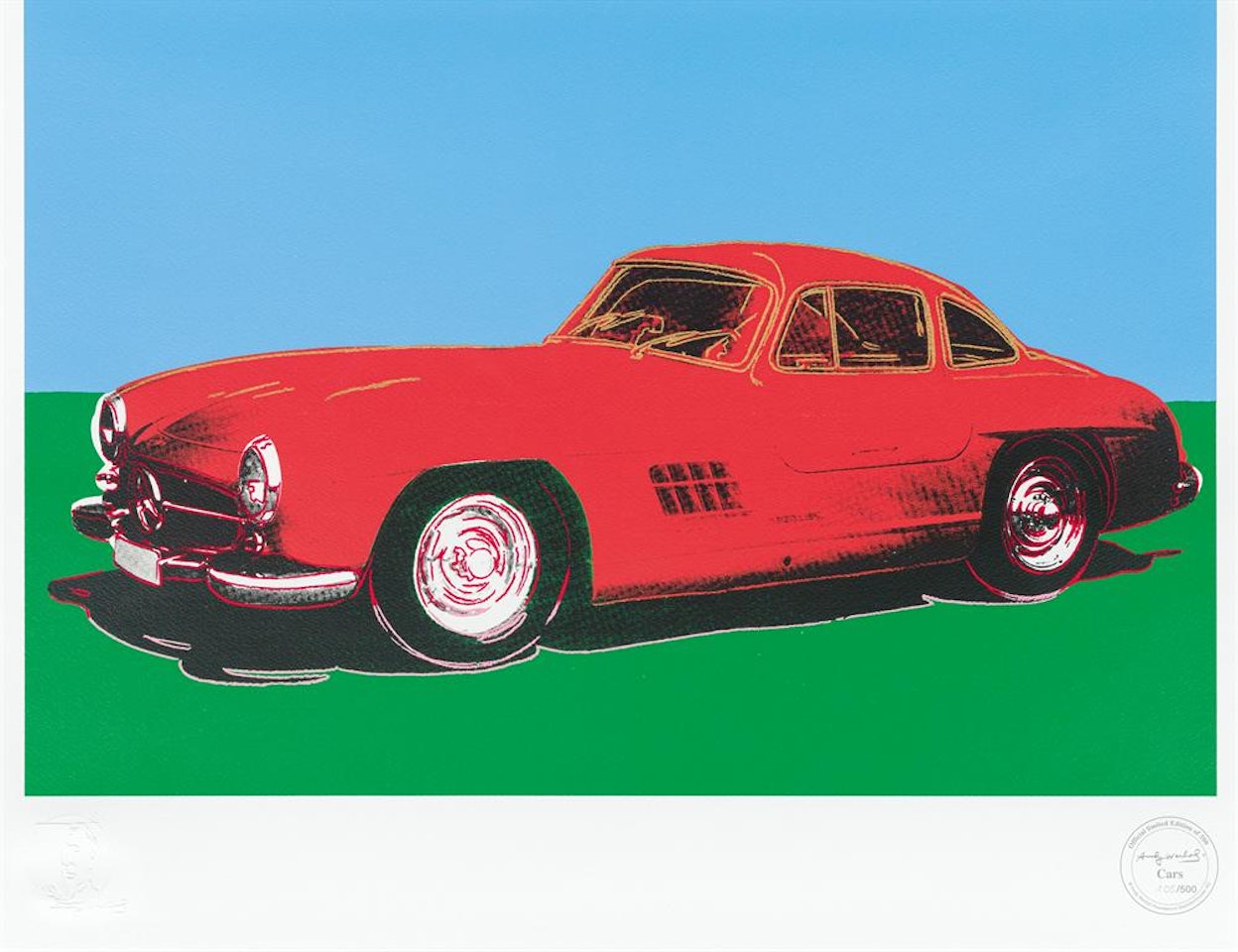 Mercedes 300 SL Gullwing by After Andy Warhol