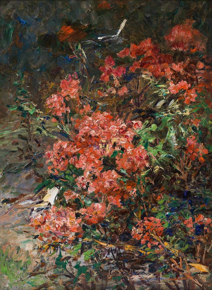 Alpine roses by Olga Wisinger-Florian
