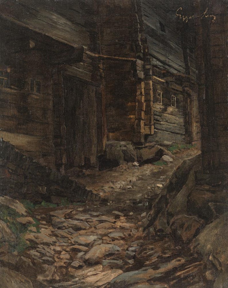 Farmstead by Albin Egger-Lienz
