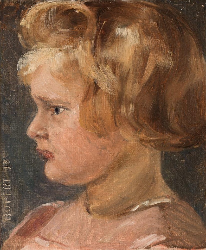 Portrait of a child (Rupert Koller at the age of two) by Broncia Koller-Pinell