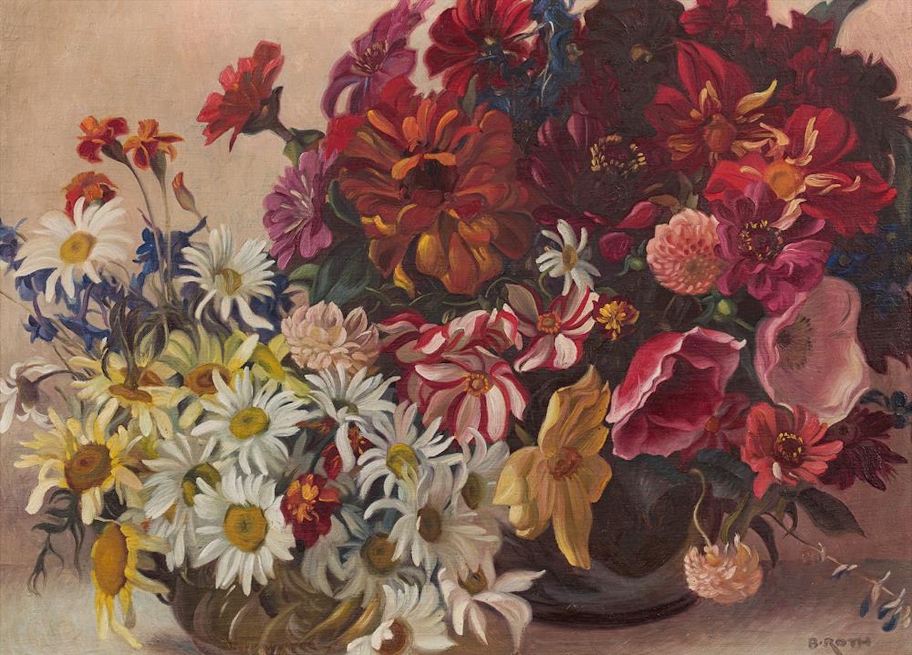 Flower still life by Norbertine Bresslern-Roth