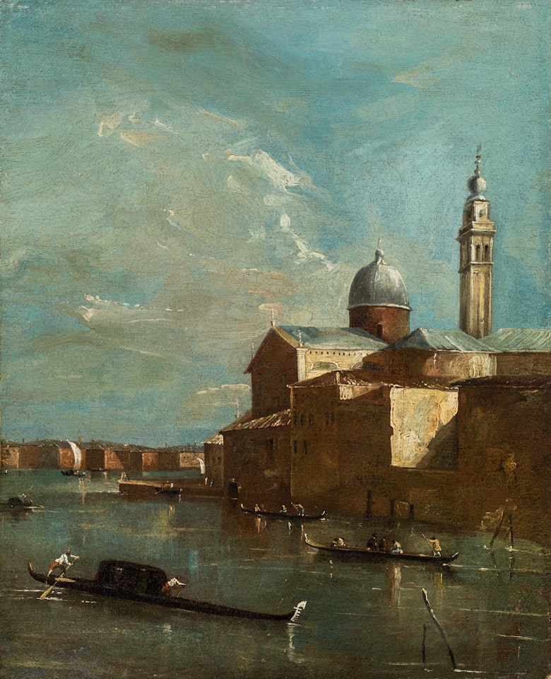 Venice, view of San Giorgio Maggiore from the west by Venetian School