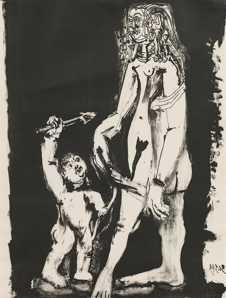 Vénus et l'Amour (after Cranach), 2nd variation by Pablo Picasso