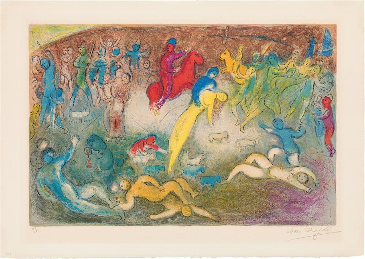The abduction of Chloe (from Daphnis &amp; Chloe) by Marc Chagall