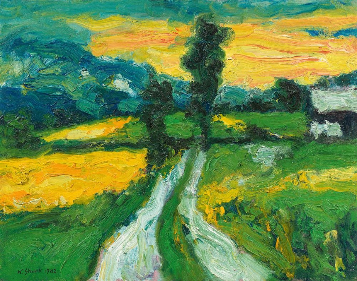 "Abend im Drautal" by Karl Stark