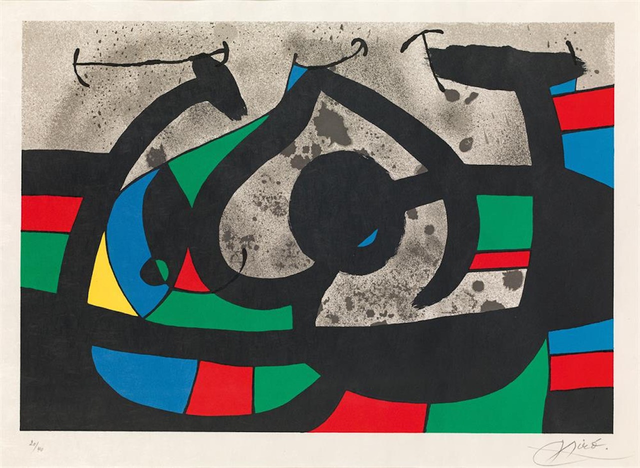 Le Lézard aux Plumes d'Or, Plate X by Joan Miró