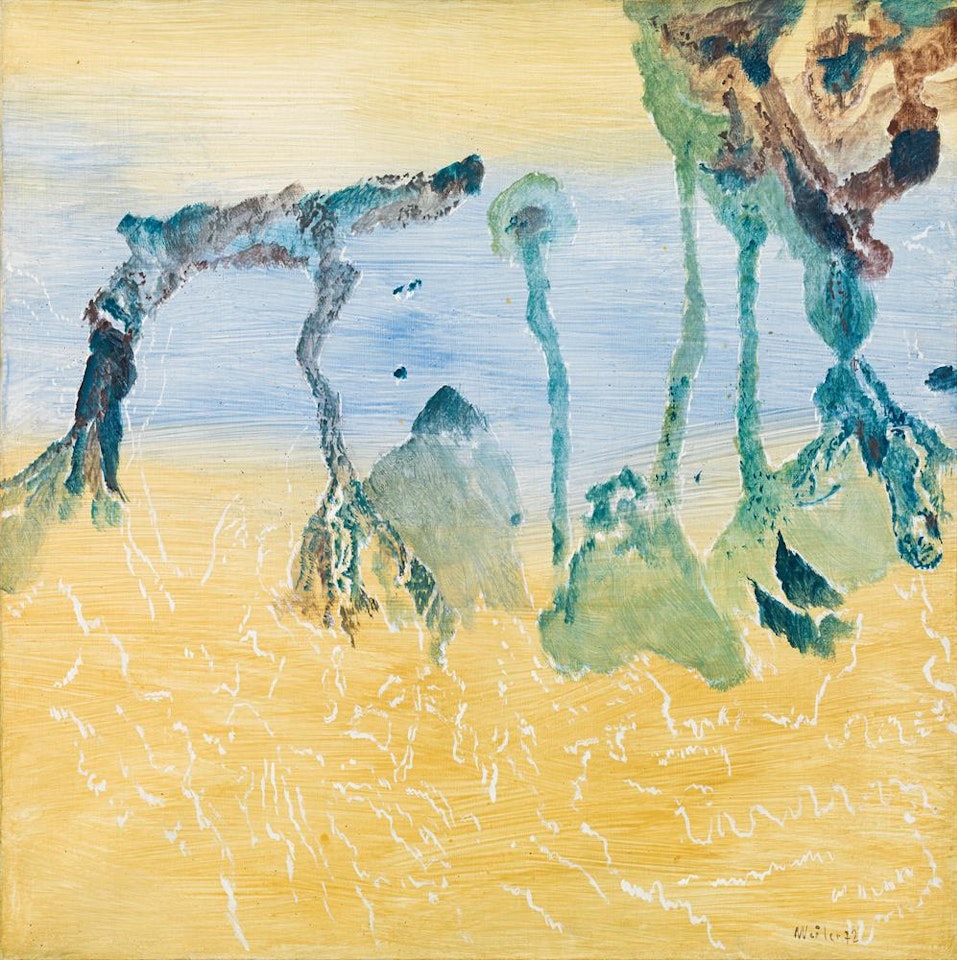 "Es verdichtet sich zu Bäumen" by Max Weiler