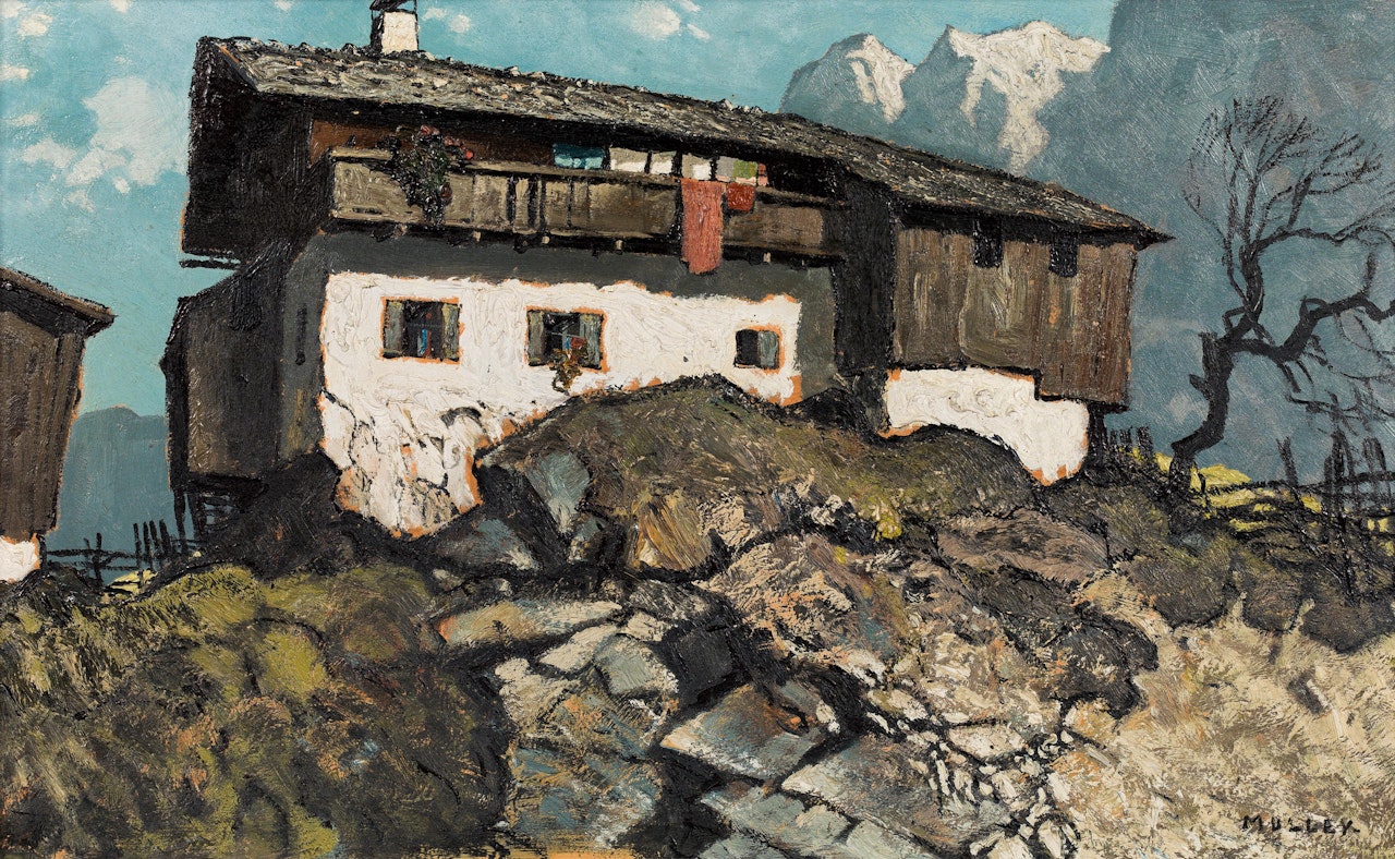 Tyrolean mountain farmstead by Oskar Mulley