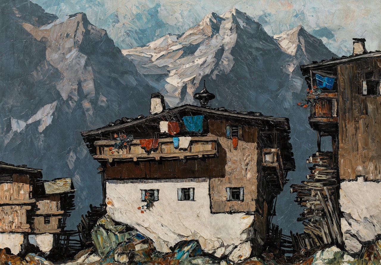 Mountain farm by Oskar Mulley