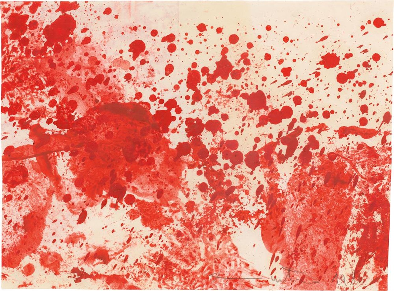 Untitled (19th Malaktion, Prinzendorf by Hermann Nitsch