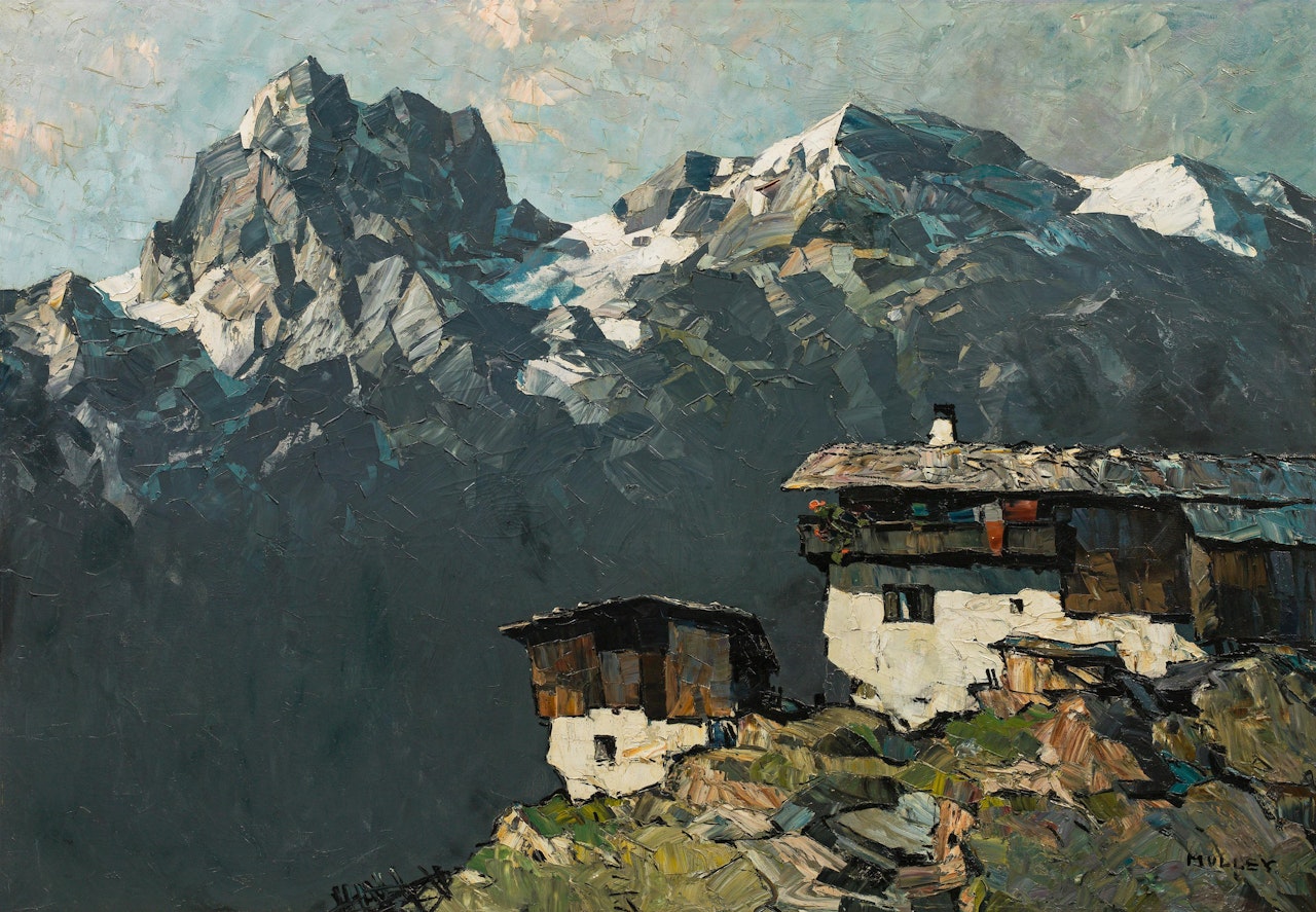 Mountain farmstead by Oskar Mulley