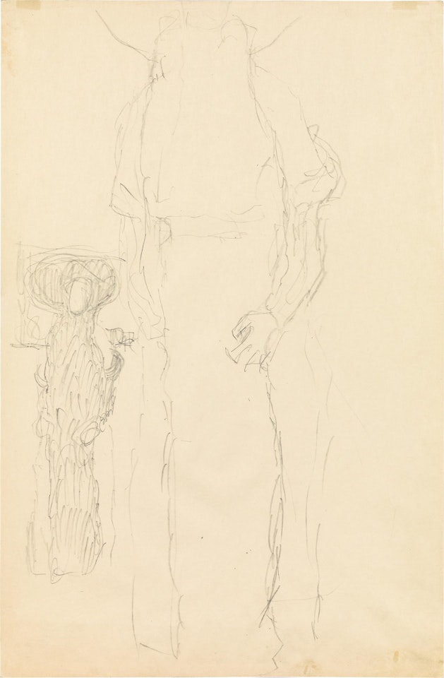 Woman with hat (study for the portrait of Adele Bloch-Bauer from 1912) by Gustav Klimt