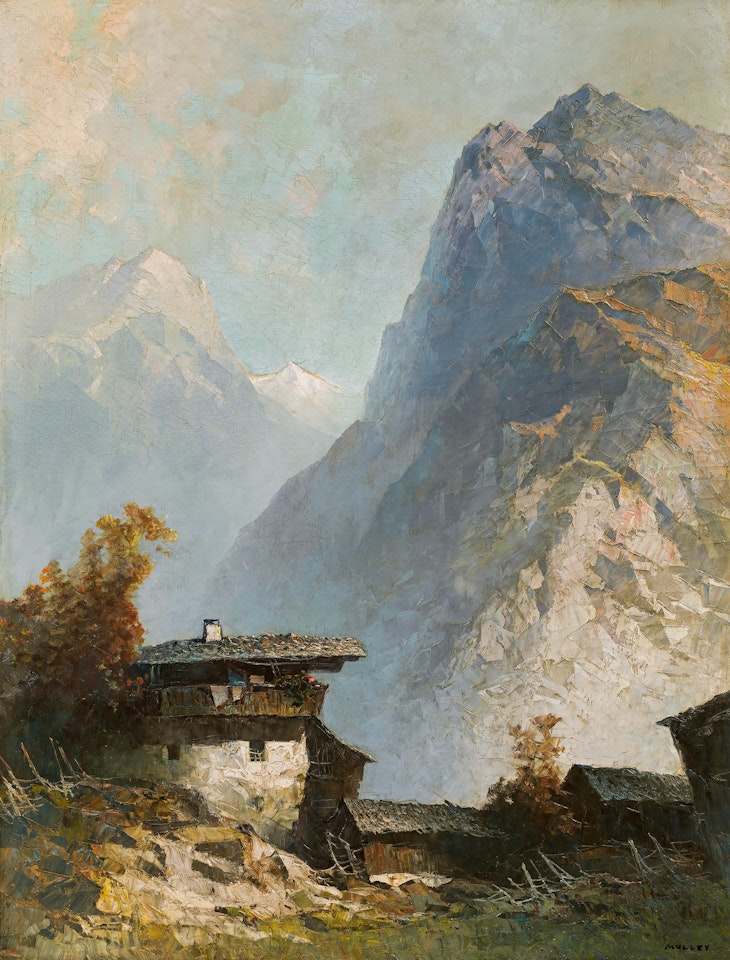Mountain farmyard by Oskar Mulley
