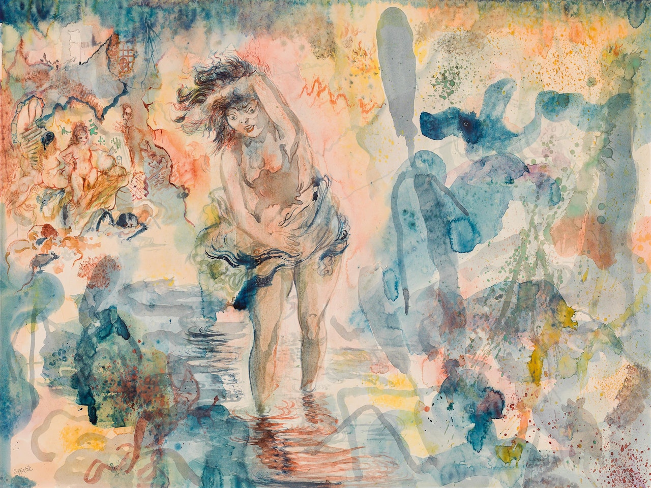 Journey through the night by George Grosz